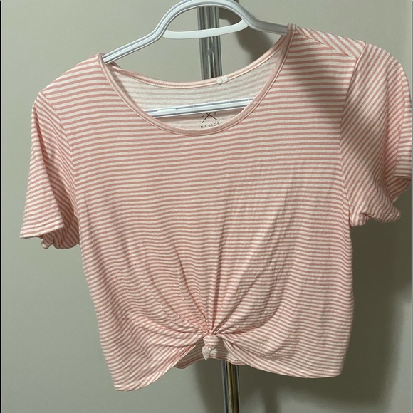 pac sun pink stripped t shirt - Picture 1 of 2